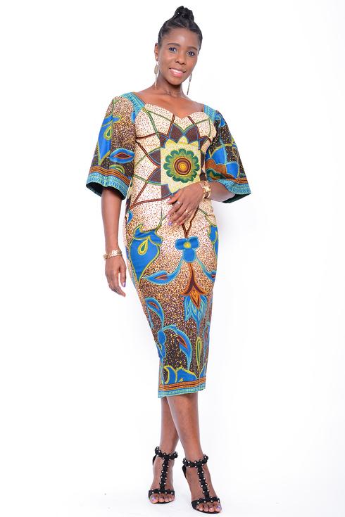 Afrikanisches Kleid Lucretia