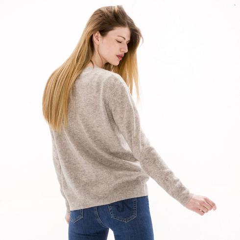 PULLOVER, grau gelb