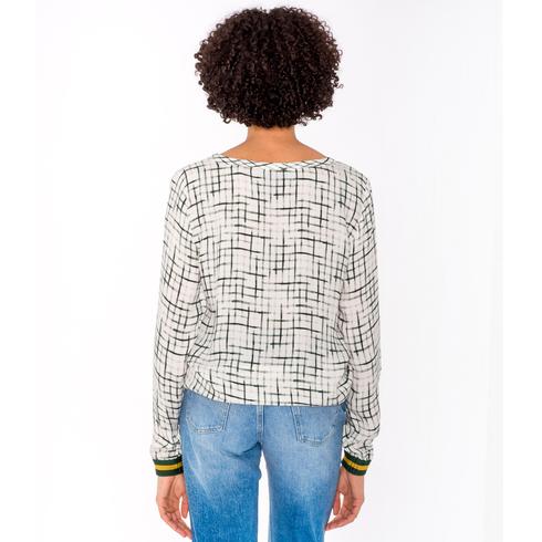 Blouse, tanne-senf