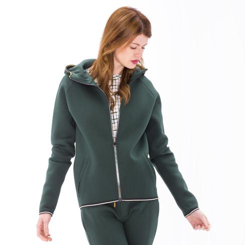 SWEAT SCUBA HOODY JACKET, tanne