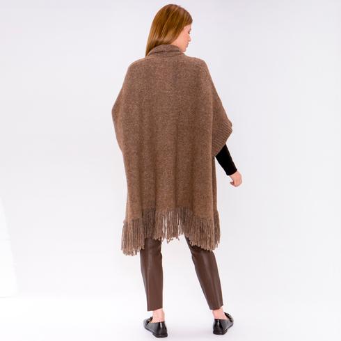 PONCHO, cappuccino
