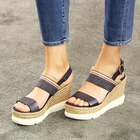 ESPADRILLES, Piso natural/bianco