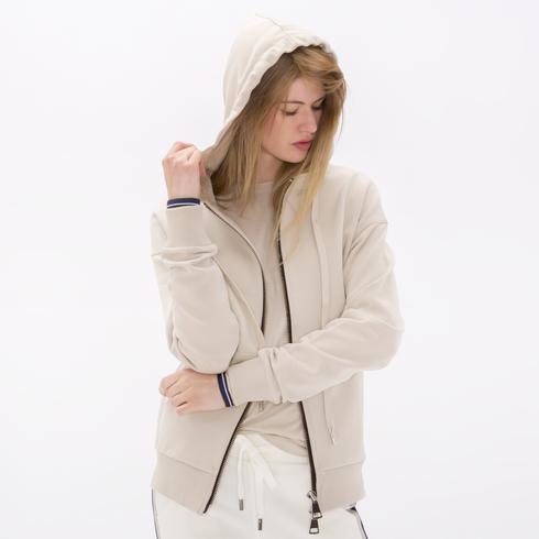 Sweat Hoody Jacket, sand