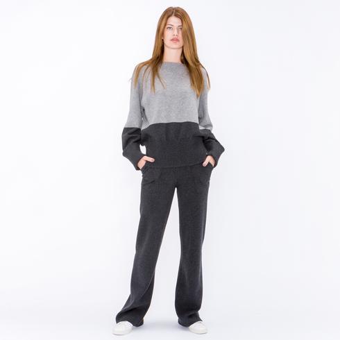 STRICKHOSE, anthrazit