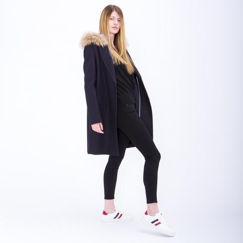 Coat (Hoody & Fur), navy