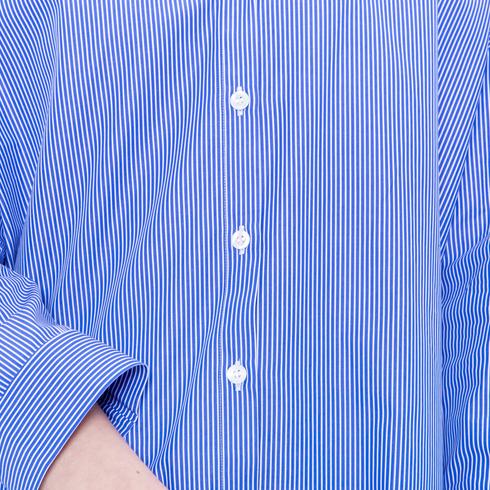Blouse, blue-white
