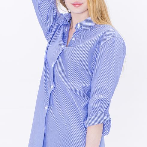 Blouse, blauweiß