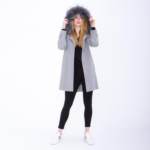Coat (Hoody), light-grey