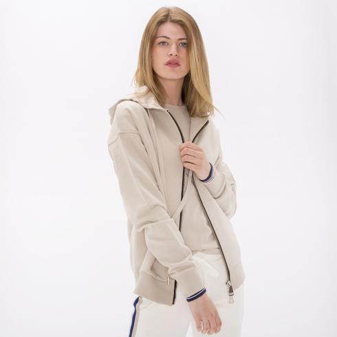 Sweat Hoody Jacket, sand