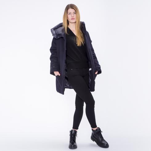 PARKA, melton blue