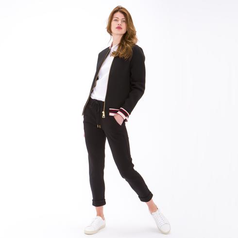 SWEAT JACKET, black-red