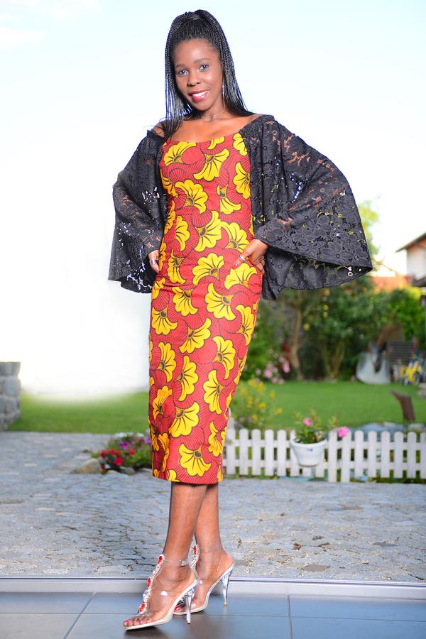 Afrikanisches Kleid La Fleur