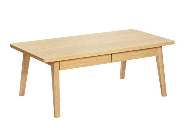 Couchtisch mit Schubladen Eichenholz kaufen