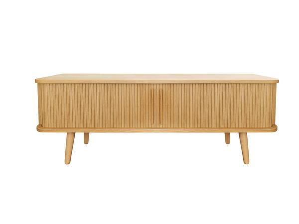 TV-Board Holz Schiebetüren skandinavisch