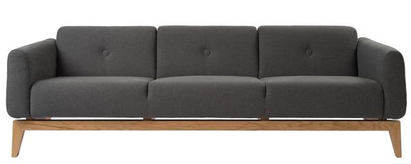 3-Sitzer-Sofa Smooth skandinavisch