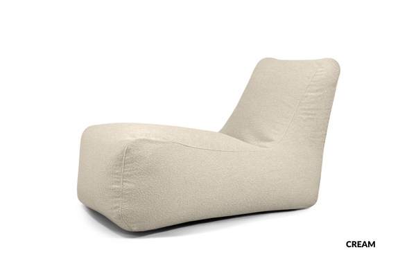 Indoor-Sitzsack Lounge Madu cremeweiß Pusku-Pusku