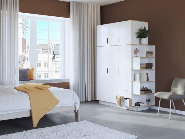 Kleiderschrank aus Massivholz - skandinavisches Design für Schlafzimmer