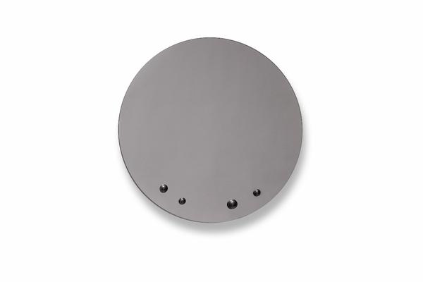 Designer-Wandspiegel rund grau online kaufen