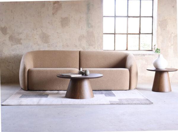 Designer- Sofa ROUND - Modulsofa im skandinavischen Design für 2 Personen
