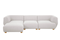 Modulsofa mit Chaiselongue links weiß skandinavisch