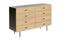 Große Kommode aus Holz in schwarz für Schlafzimmer