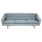 3-Sitzer Sofa skandinavisch hellblau