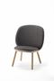 Loungesessel in grau Holz Design
