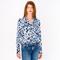 BLUSE, hellblau multi