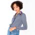 Blouse, navy-blue