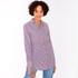 Blouse, navy-white-red