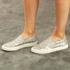 Slip-On, hellblau silver