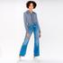 Blouse, navy-blue