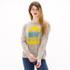 PULLOVER, grau gelb