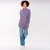 Blouse, red-pink-lightblue-navy-white