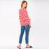 BLUSE, rot multi