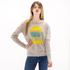 PULLOVER, grau gelb