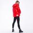 DAUNENJACKE, rot metal