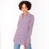 Blouse, navy-white-red