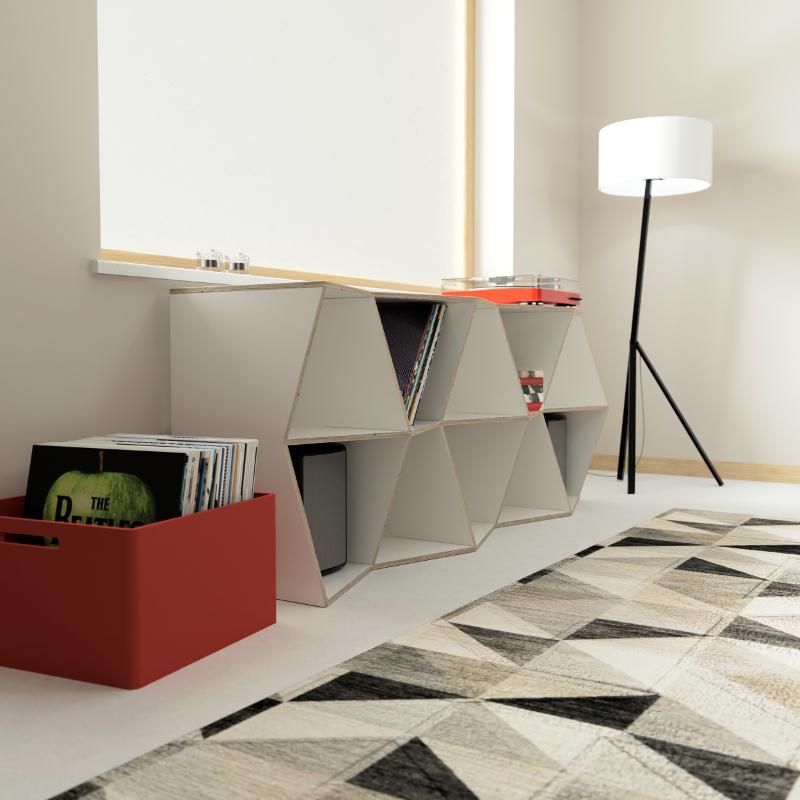 Kleines Bücherregal in weiß kaufen