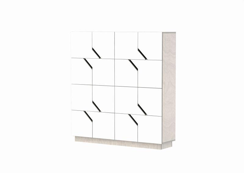 Highboard Maze Holz weiß