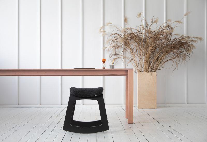 Hocker schwarz Design Arbeitszimmer