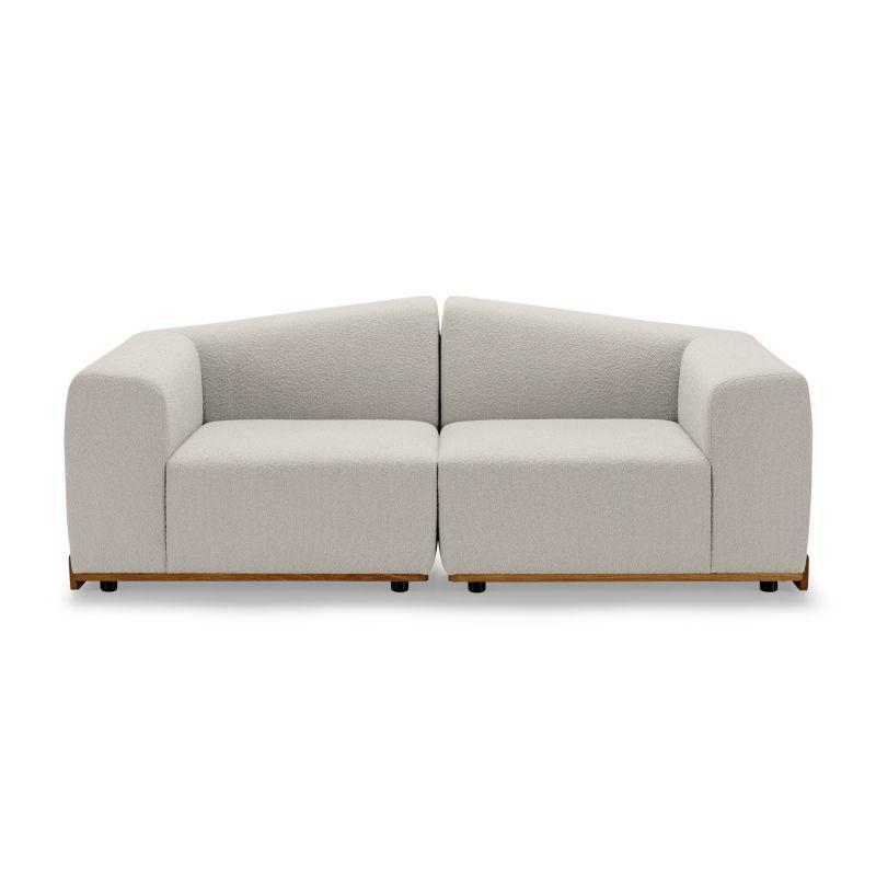 Lounge-Sofa 2-Sitzer Beige
