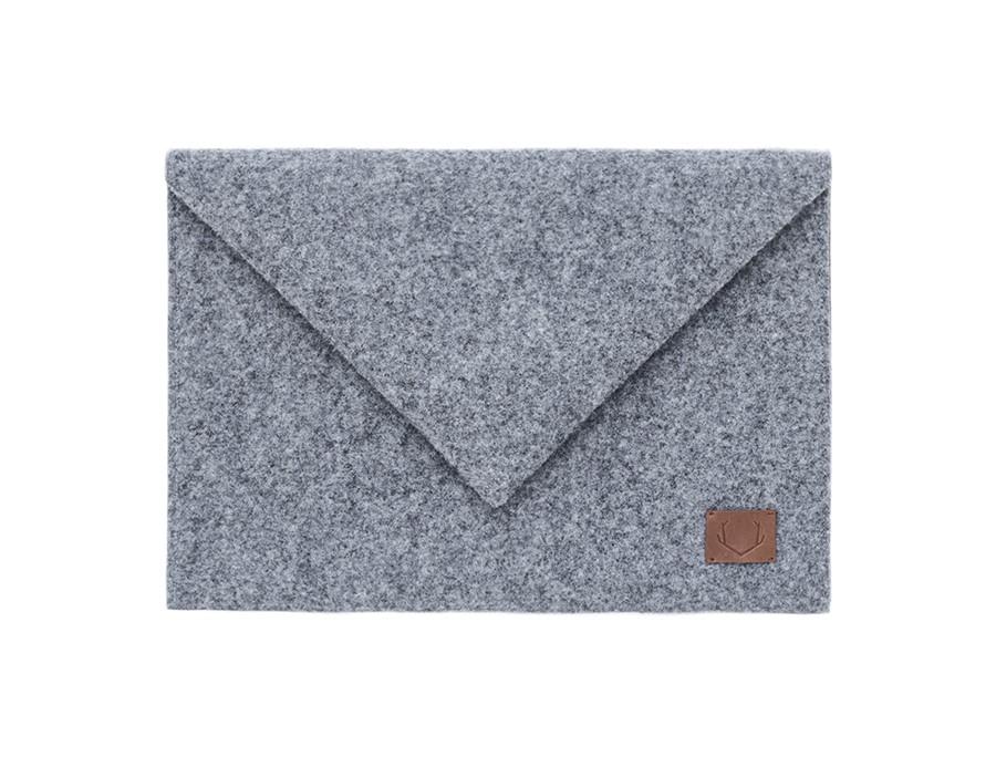Laptoptasche Skive Filz hellgrau