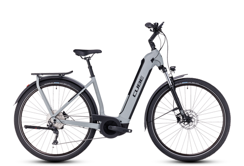 Cube Kathmandu Hybrid ONE 750 Easy Entry swampgrey´n´black / Bosch 750 WH / XS