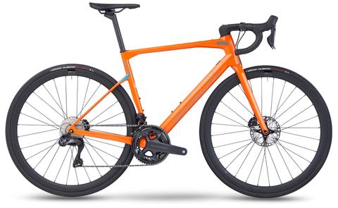 BMC Roadmachine One MY23, SHIMANO Ultegra Di2 12-fach, Gr. 56, APRICOT / PETROL BLUE