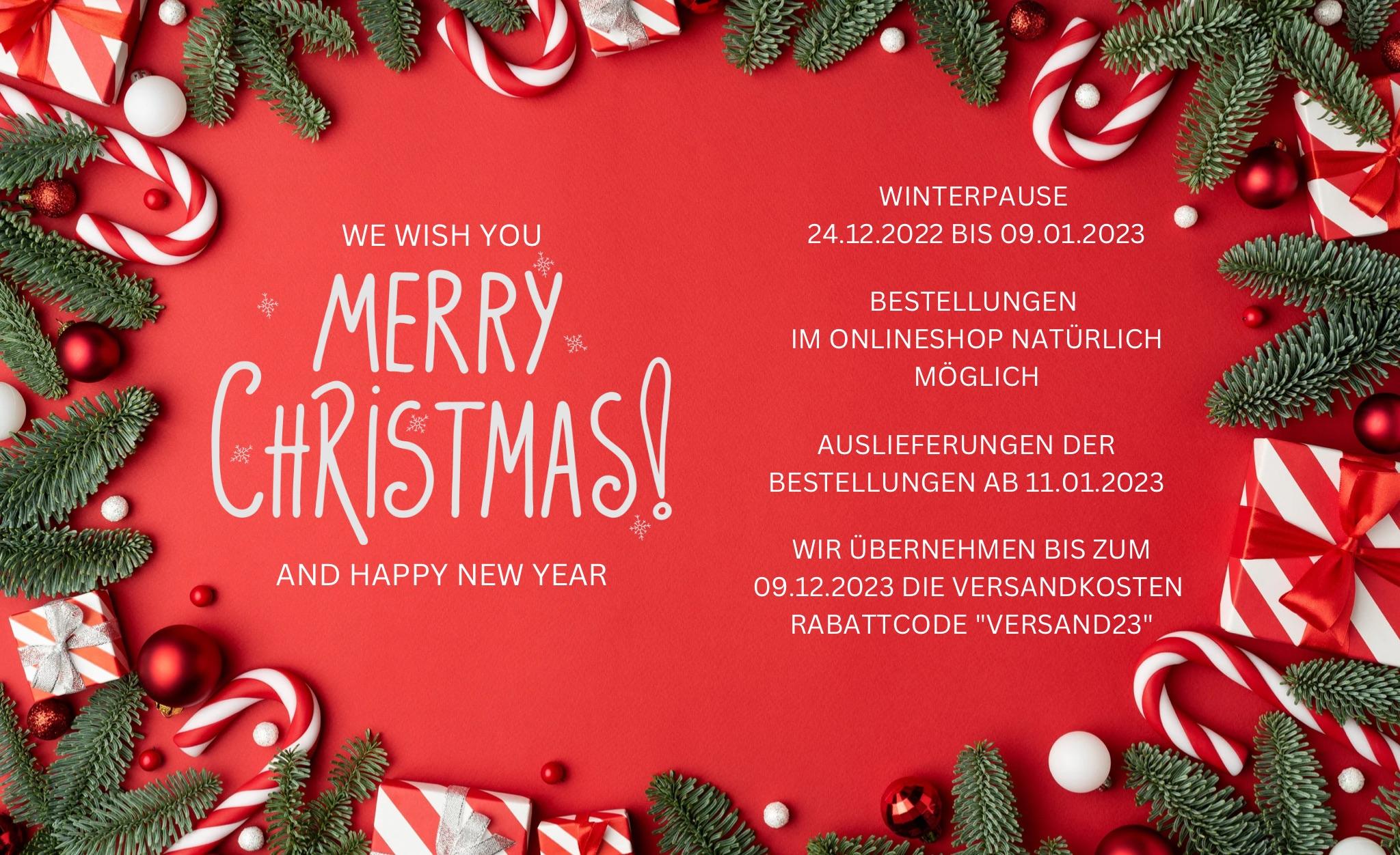 Frohe Weihnachten / Informationen Öffnungszeiten