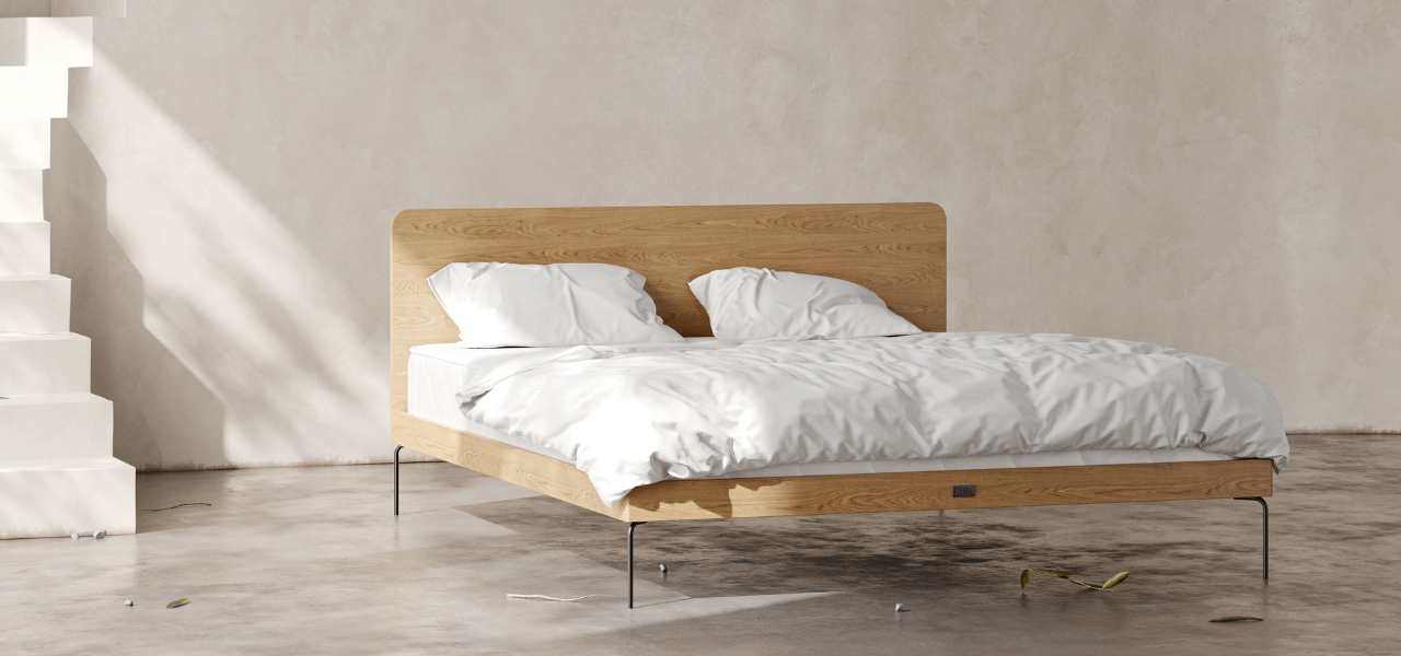 Minimalistische Betten im Skandi-Style