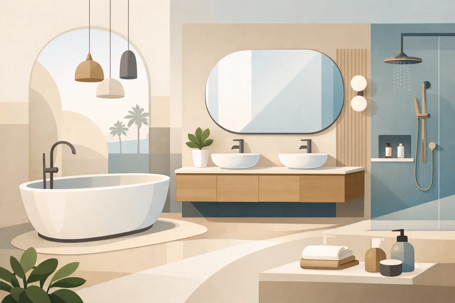 Baddesign-Trends 2026: Ruhige Räume mit Charakter