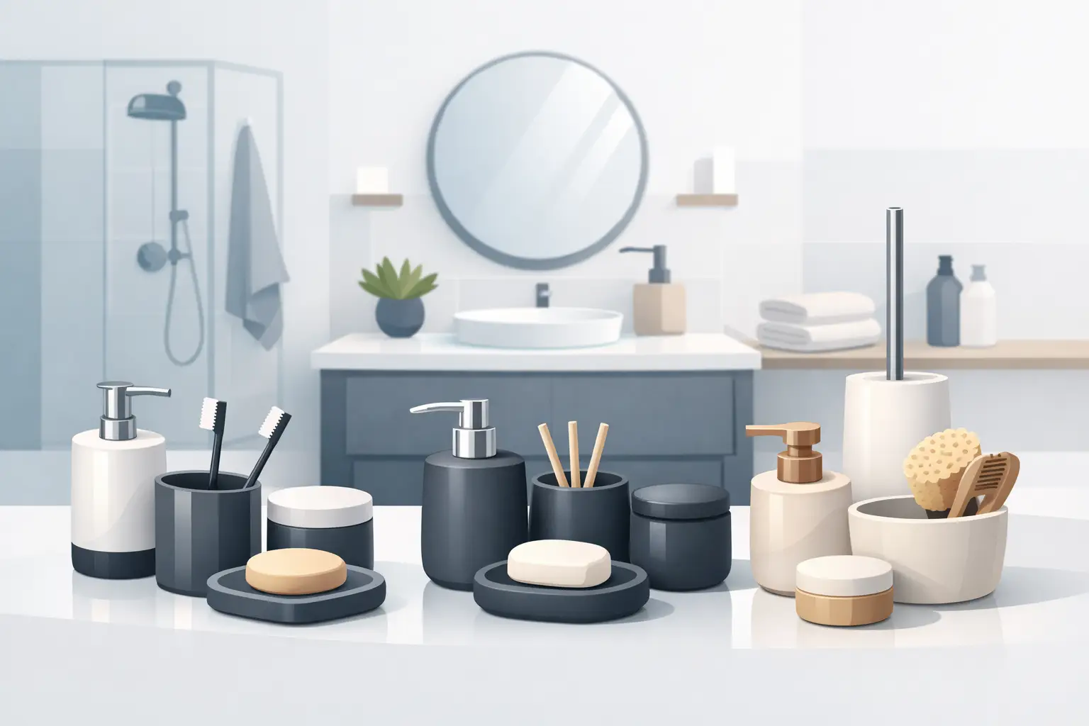 Was gute Badezimmer-Accessoires-Sets ausmachen