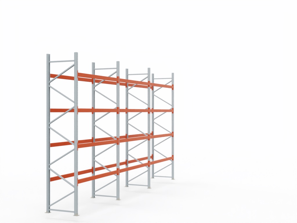 Palettenregal H 5 m | L 8,5 m | T 1,1 m | 45 Palettenplätze